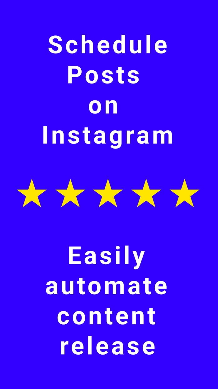 Schedule posts on Instagram