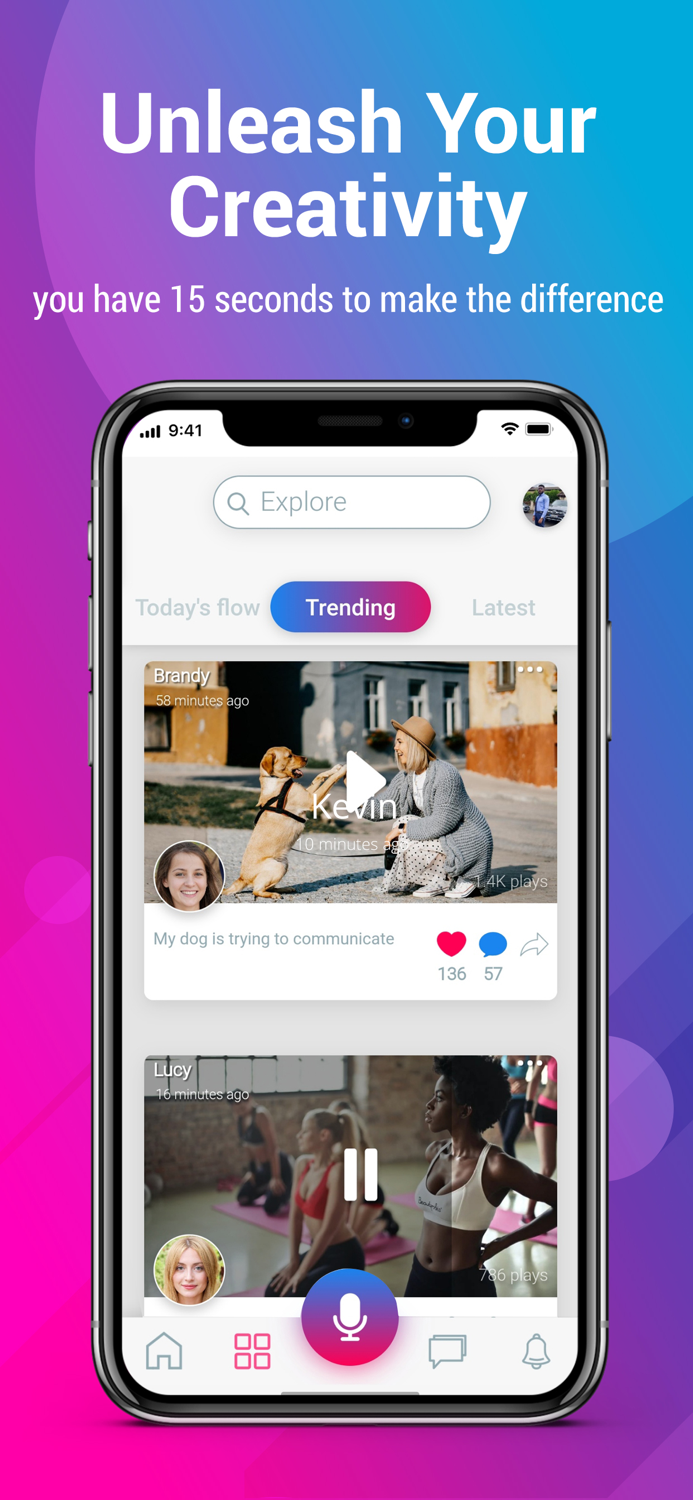 FLOW VOICE NOTES SOCIAL MEDIA