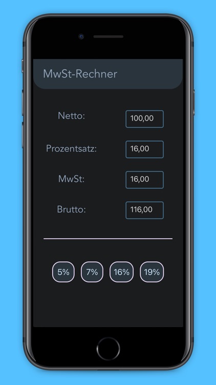 Pro Mehrwertsteuer Rechner
