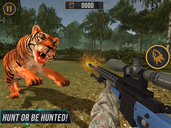 Caça ao veado Caçador de anim