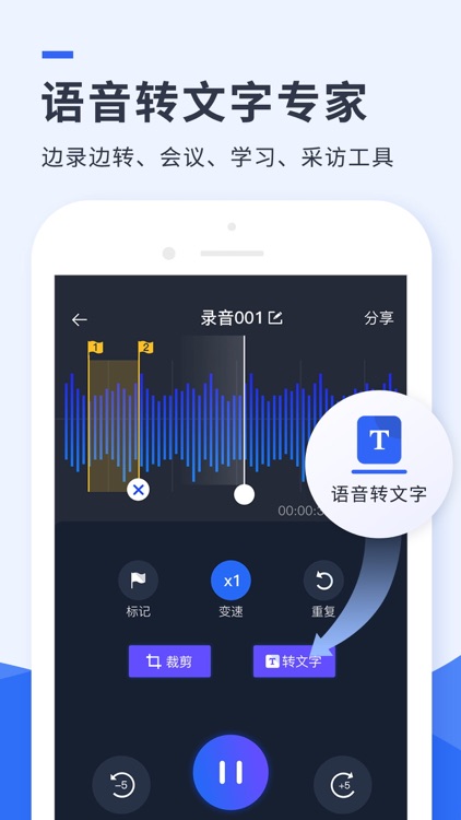 录音 - 录音(视频)转文字专业录音机