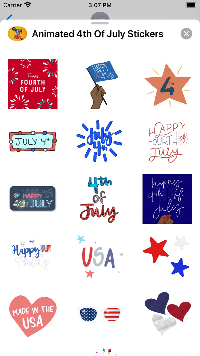 Animated 4th Of July Stickers