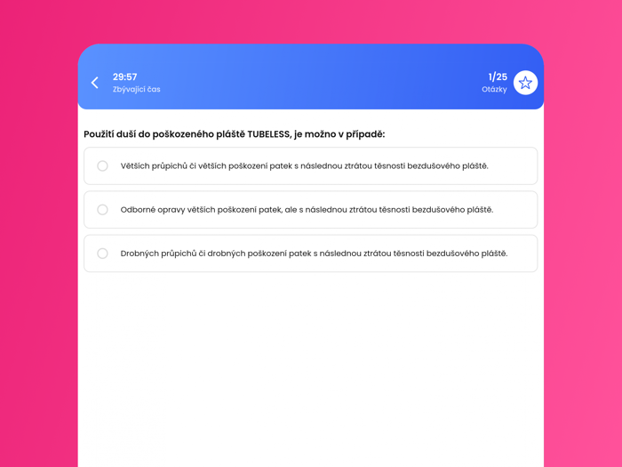 Autoškola Testy - Čeština