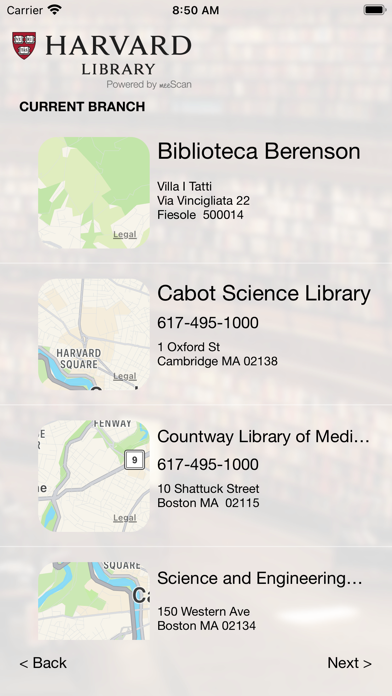 Harvard Library Checkout screenshot 3