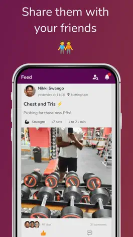 Game screenshot nuumi | Track & Share Workouts apk