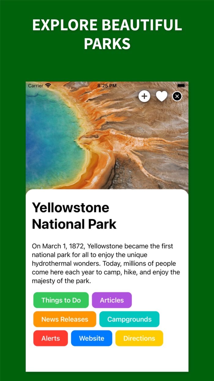 Park’d National Parks Tracker