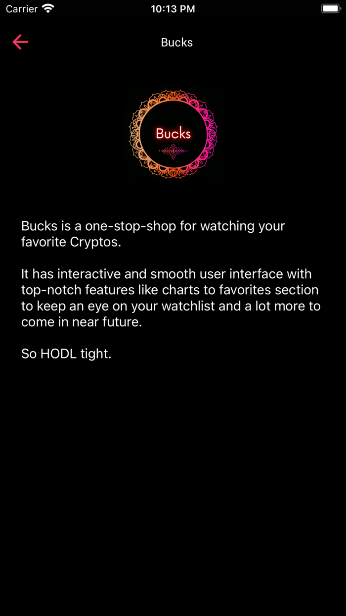 Bucks - Cryptocurrency Tracker