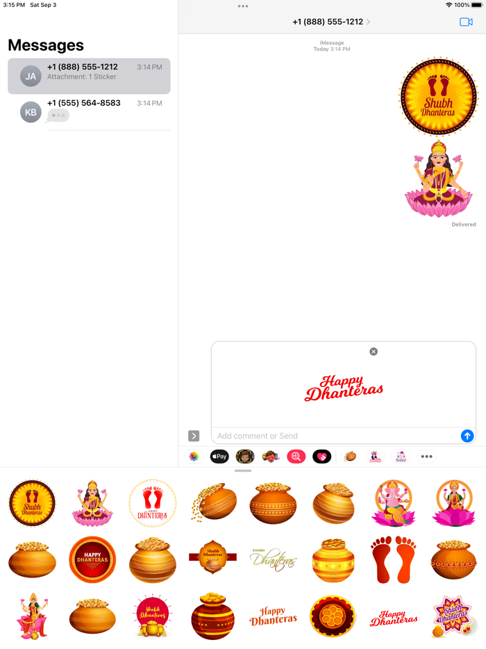Dhanteras - Festival Stickers