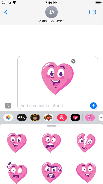 Cute Heart Stickers