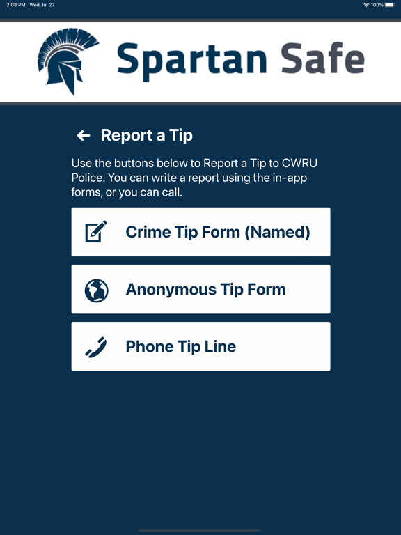 CWRU Spartan Safe screenshot 4