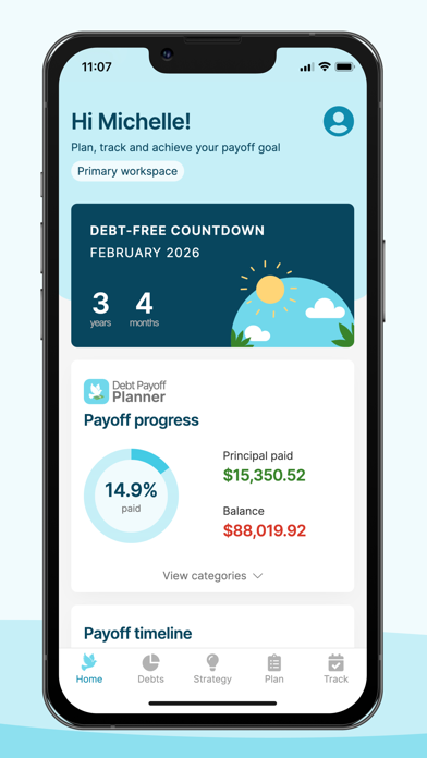 Debt Payoff Planner & Tracker Screenshot