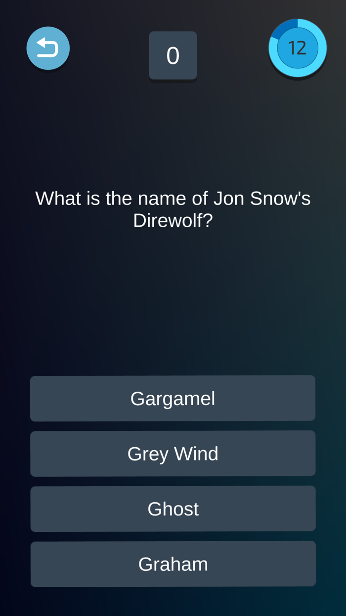 Game Of Thrones Quiz