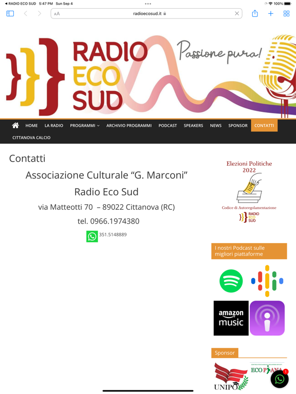 Radio Eco Sud screenshot 2