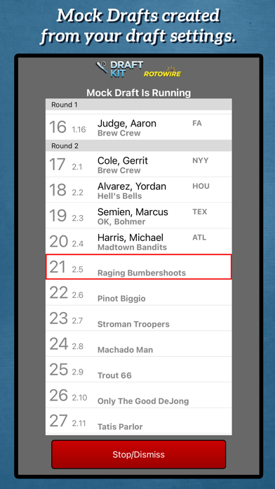 Fantasy Baseball Draft Kit '23 screenshot 2