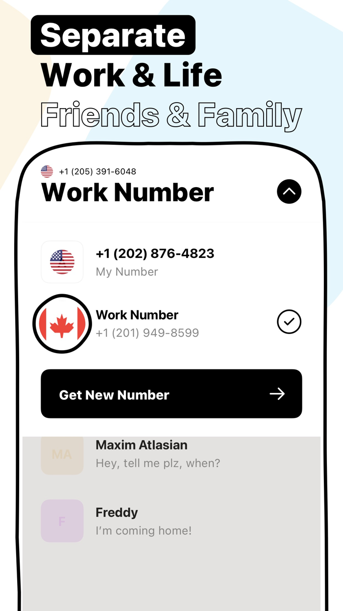 Text ON Call Now Second Phone