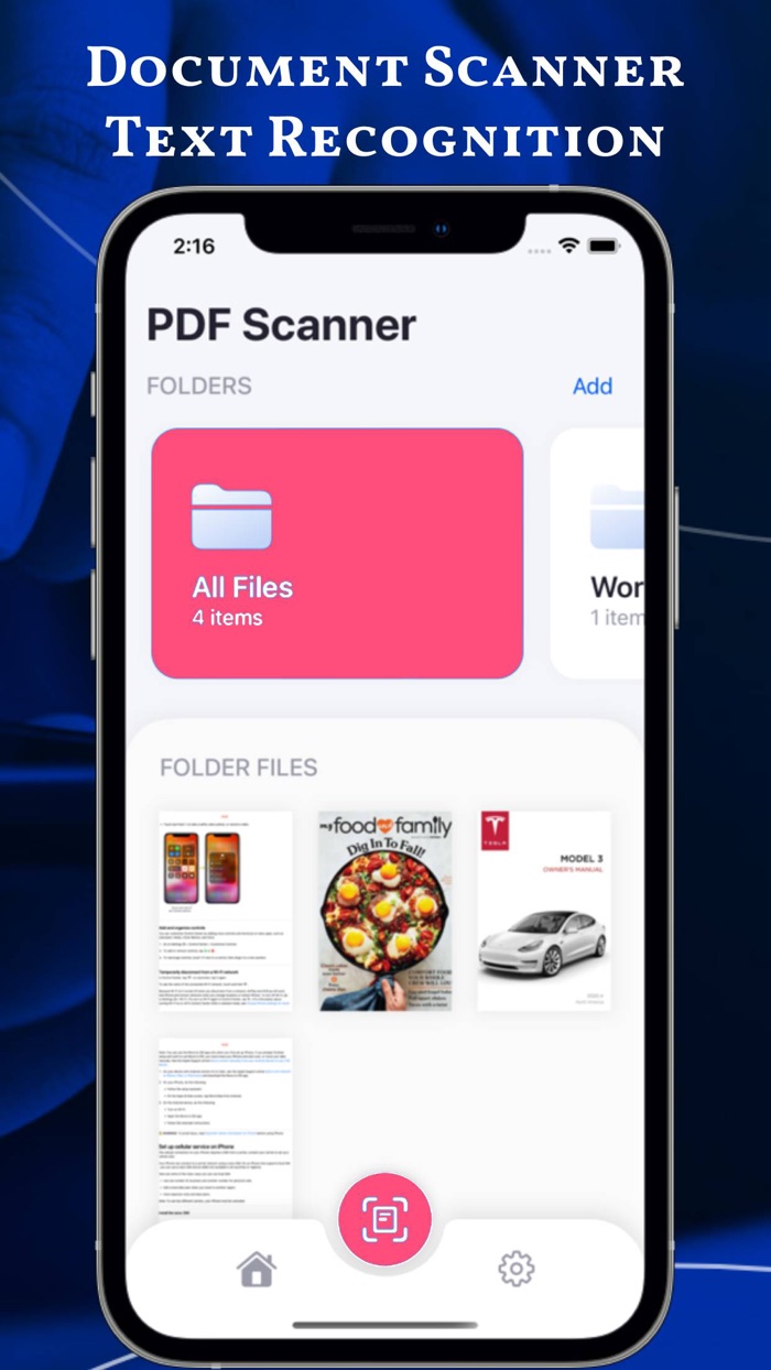 PDF scanner, Cam Scan Document