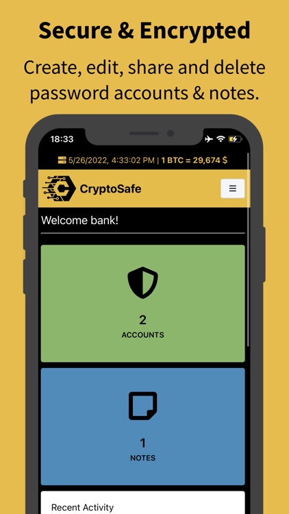 CryptoSafe - Your Secure Safe