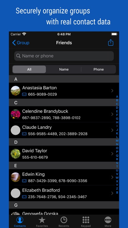 iContacts+: Group Contacts