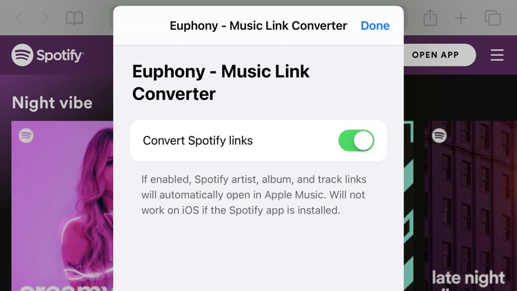 Euphony - Music Link Converter