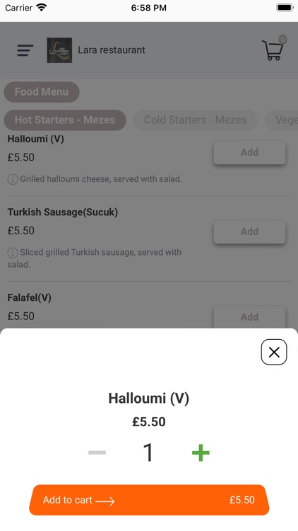 Lara Restaurant Anstey screenshot-5