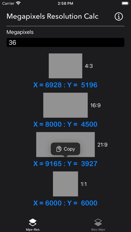 Megapixels Resolution Calc screenshot-7