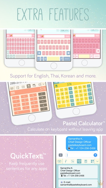 Pastel Keyboard Themes Color screenshot-5