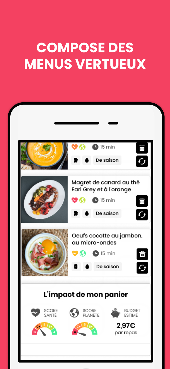 GoodSesame menu de la semaine