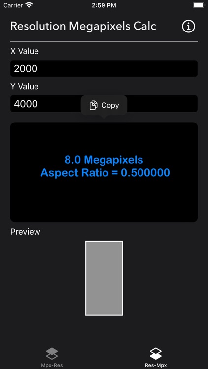 Megapixels Resolution Calc screenshot-9