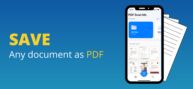 PDF-scanner - Screenshot voor het scannen van documenten