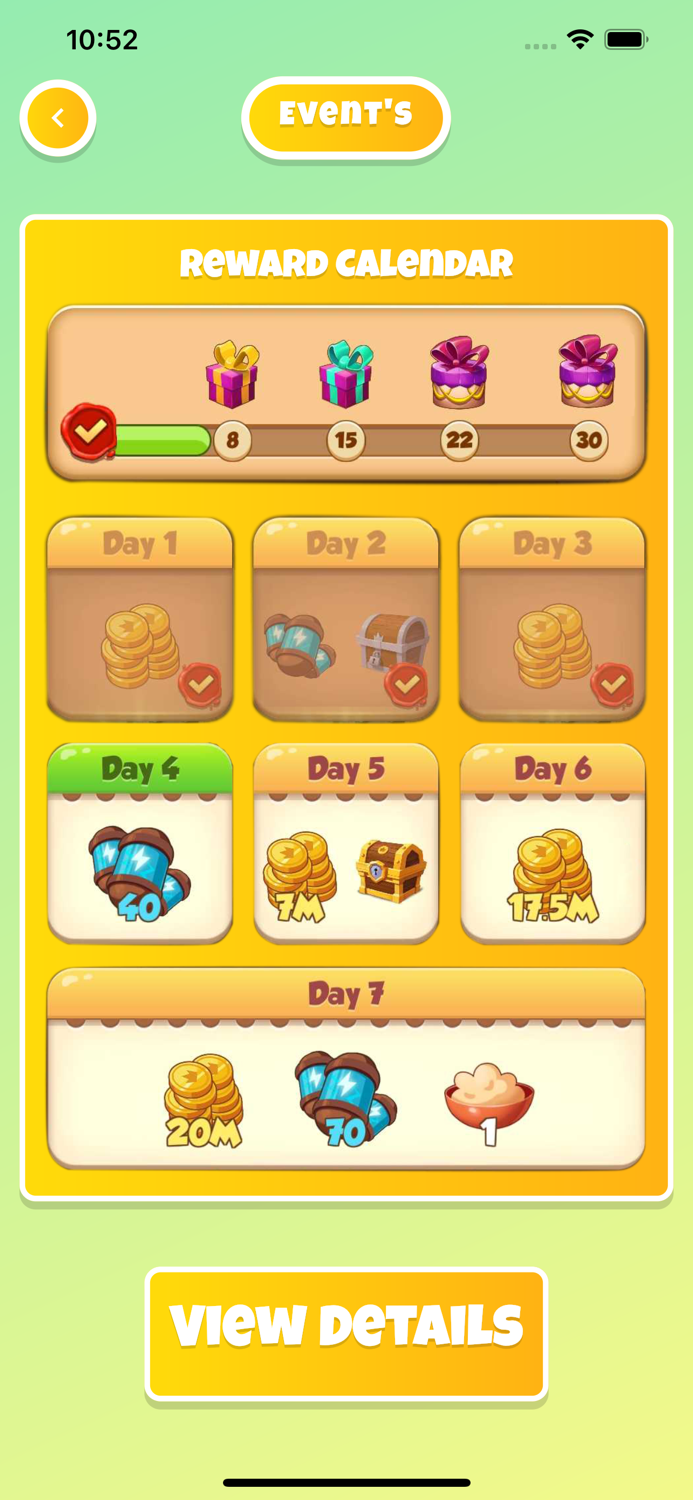 Spin links for Coin master