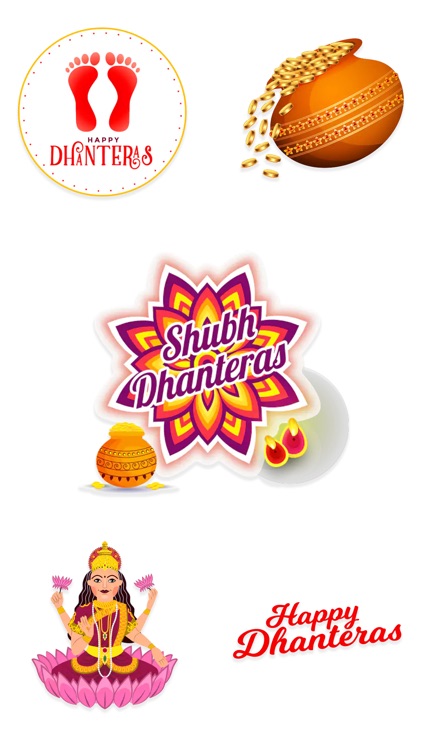 Dhanteras - Festival Stickers