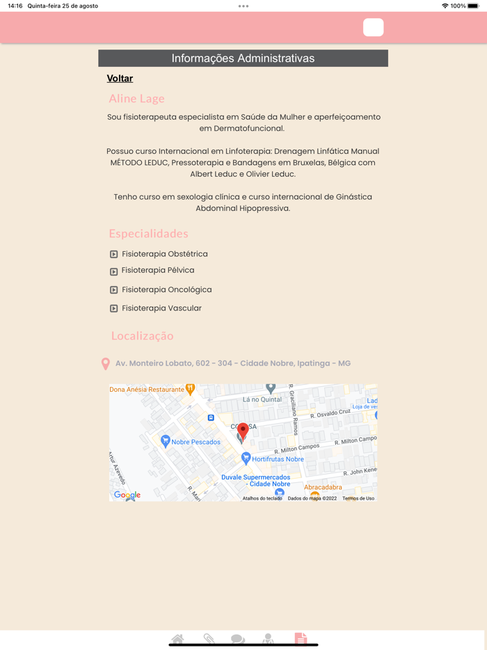 Aline Lage  Fisioterapeuta