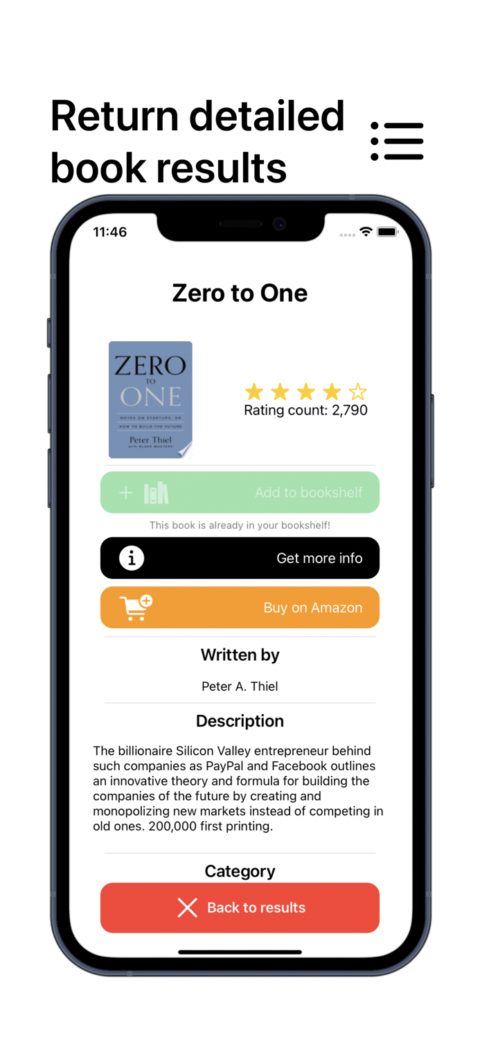 Bookshlf Scan to save books