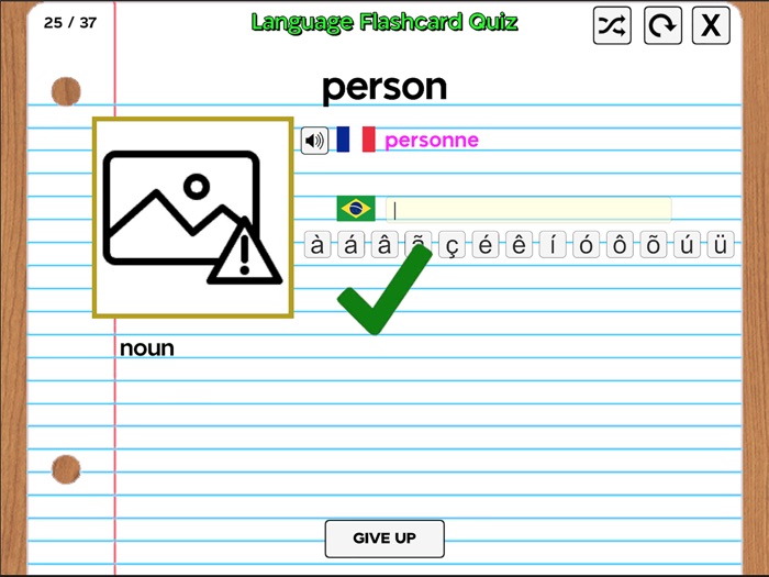 Language Flashcard Quiz