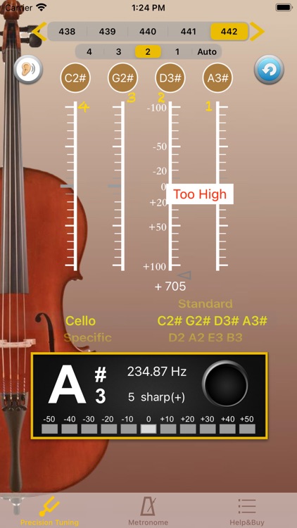 Cello Tuner - PRO