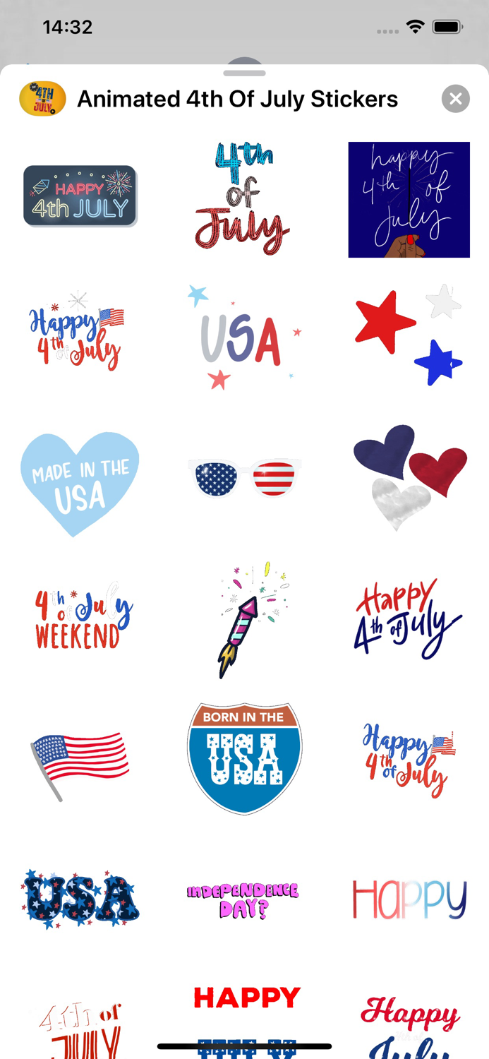 Animated 4th Of July Stickers