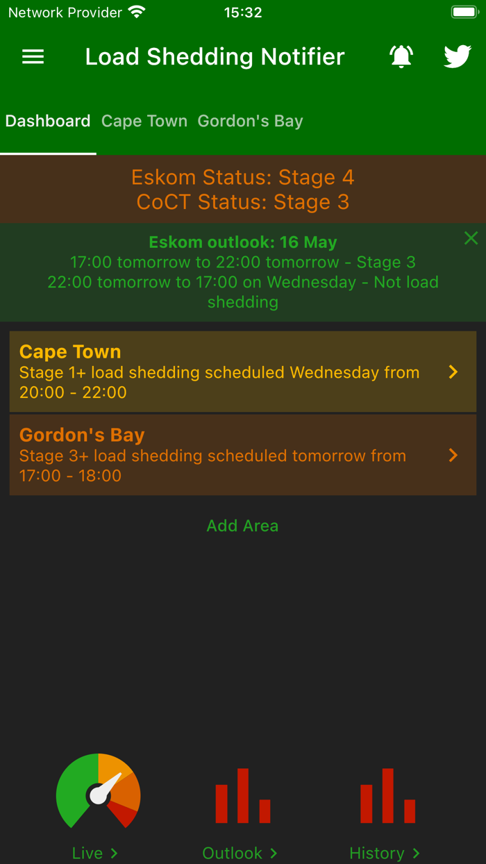 Load Shedding Notifier