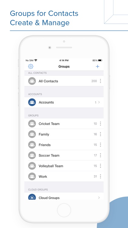 Contacts Groups - Email & text