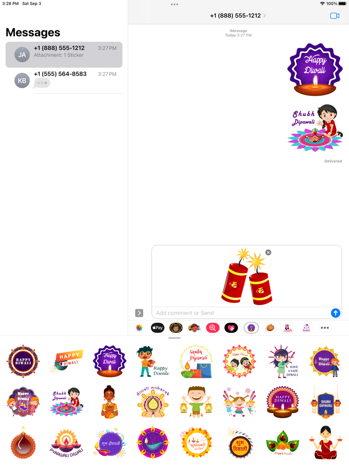 Happy Diwali - Wishes Stickers