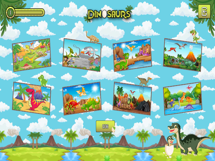 Dinosaurs Puzzle Games