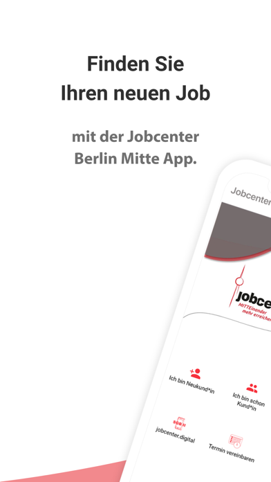 Jobcenter Berlin Mitte mobilScreenshot von 1