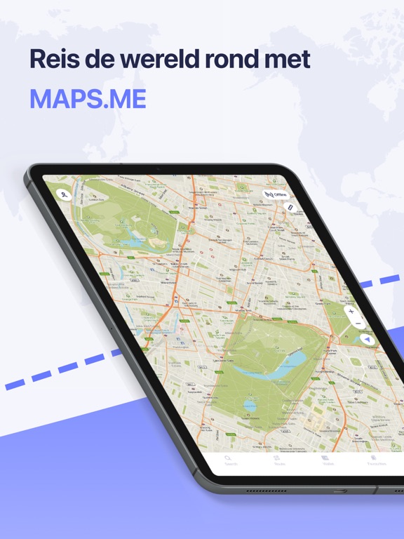MAPS.ME – Offline kaarten, GPS iPad app afbeelding 1