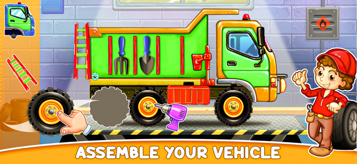 Truck Games for Kids - Builder