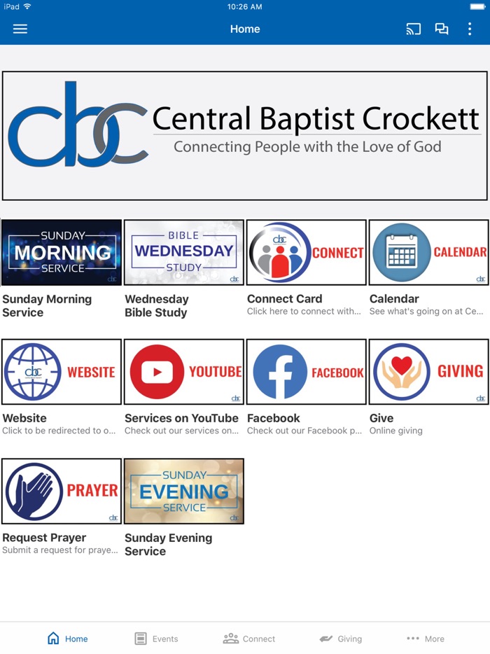 Central Baptist Church Crocket