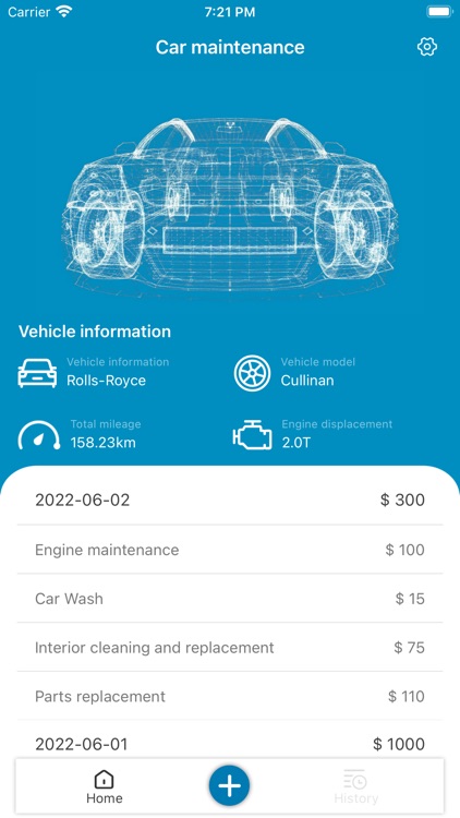 Car maintenance-record