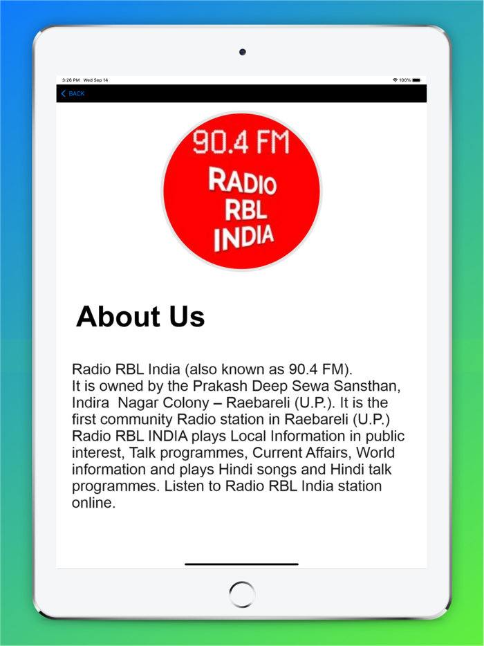 Radio RBL India 90.4 FM