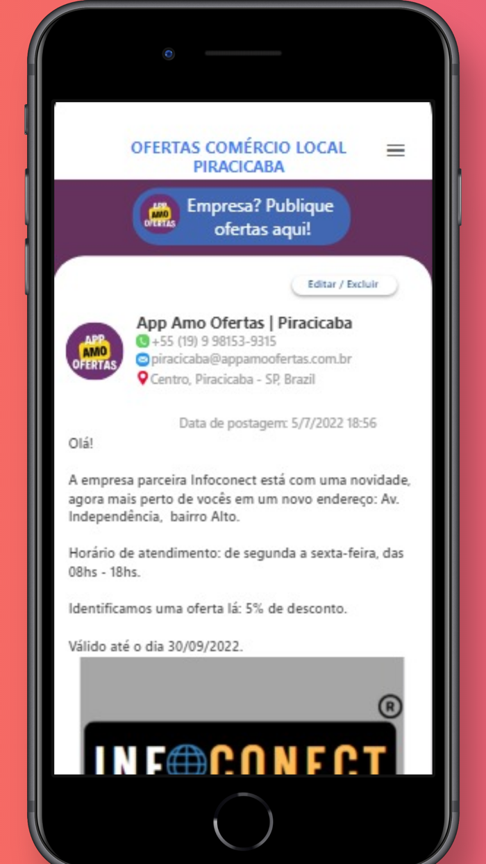 App Amo Ofertas - Piracicaba