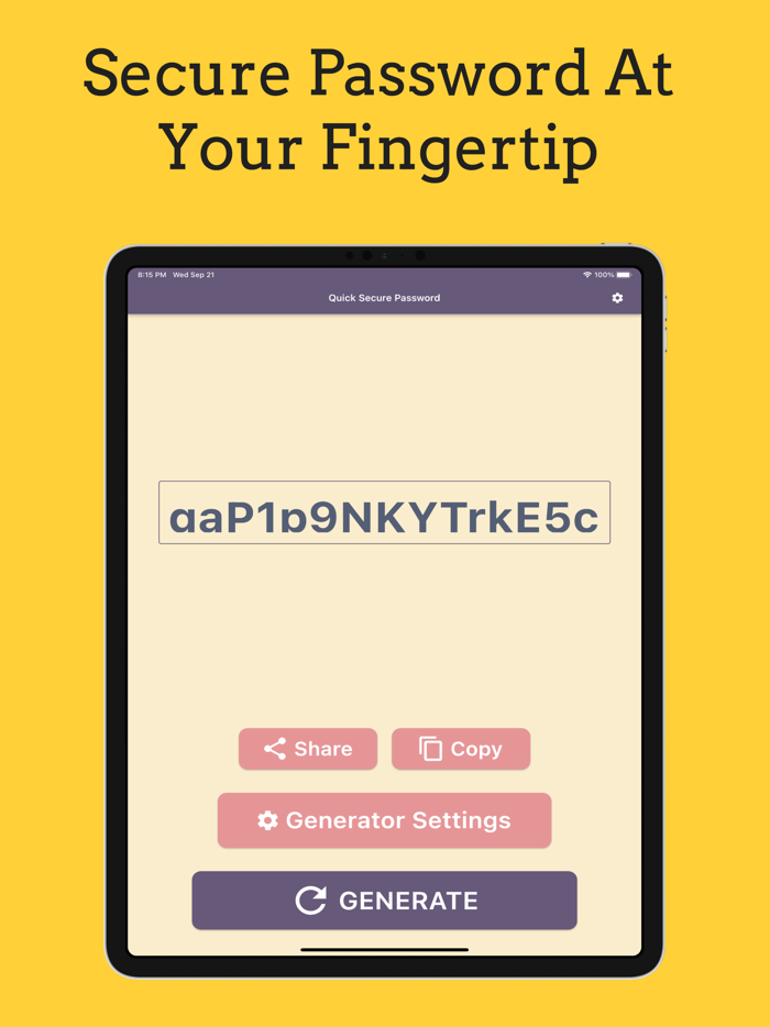 Quick Secure Password