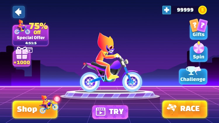 Moto Bike: Neon Racing