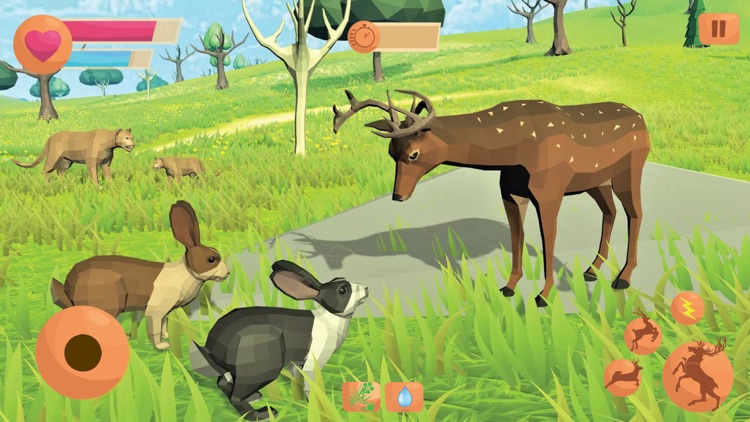 Forest Deer Simulator Game 3D screenshot-3
